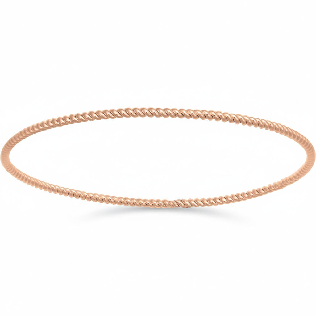 Jonc Plaqué Or Rose