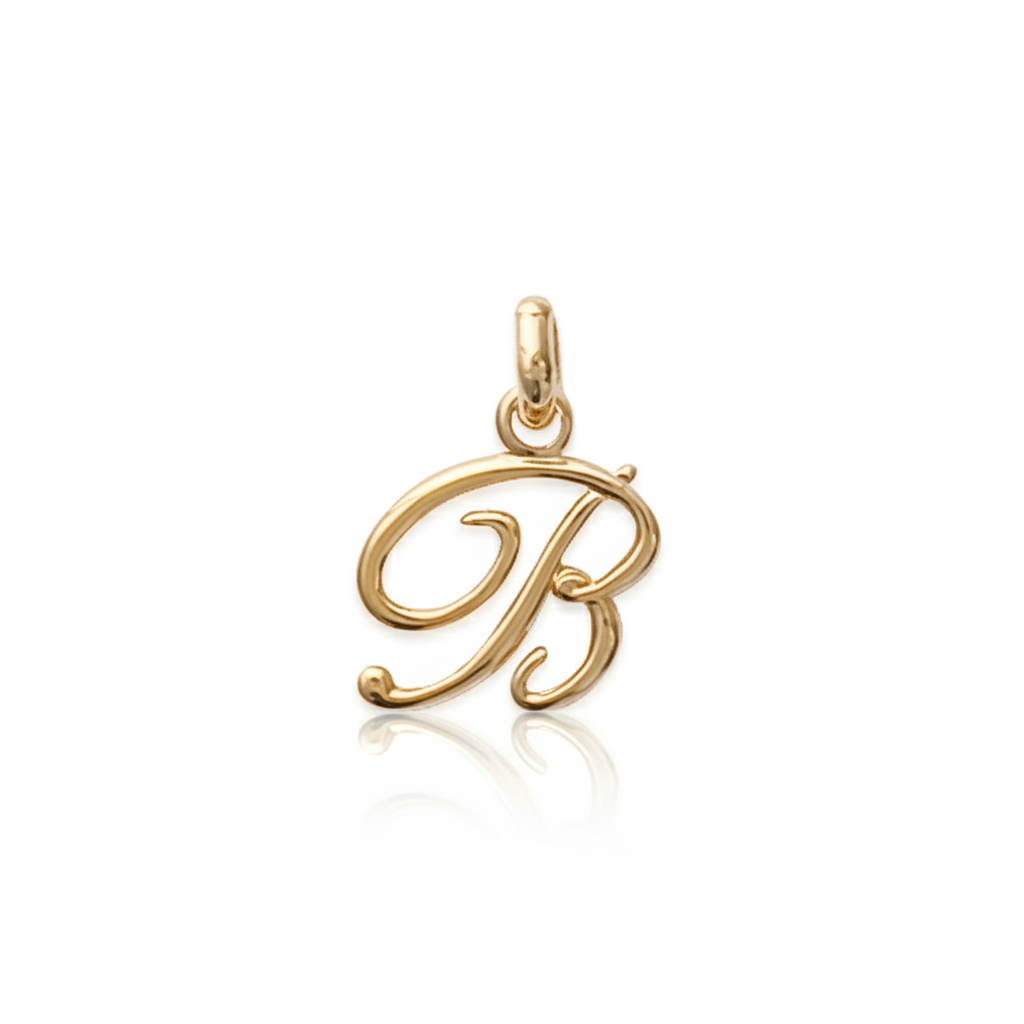 Pendentif Plaqué Or Lettre B