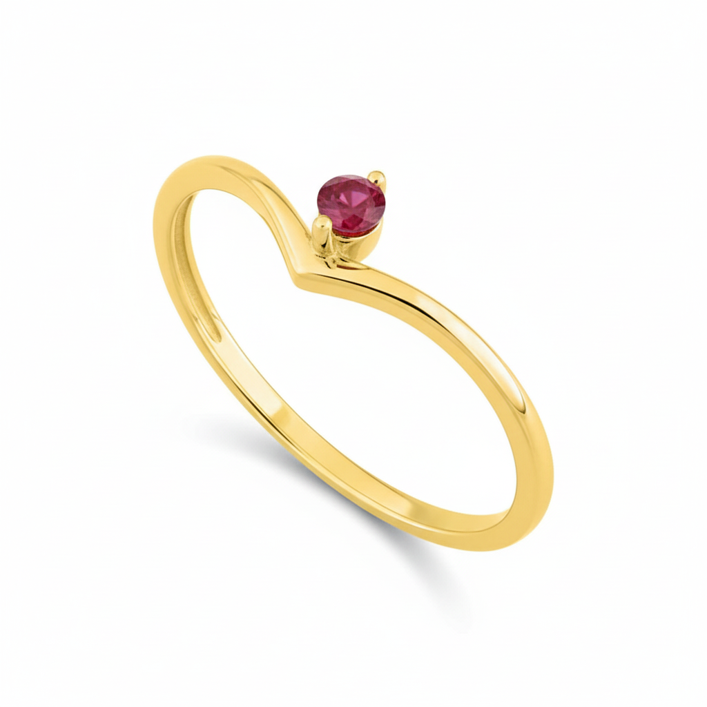 Bague Or Rubis