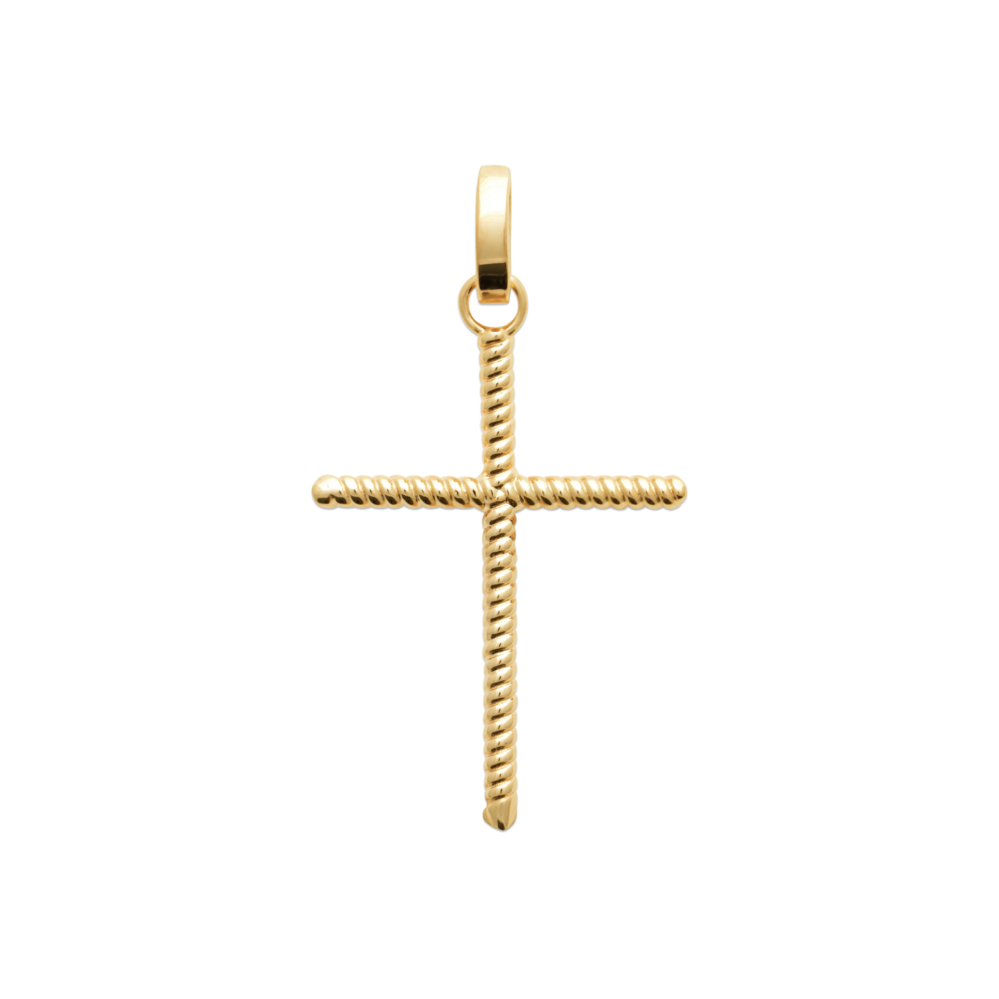 Pendentif Plaqué Or Croix Chrétienne
