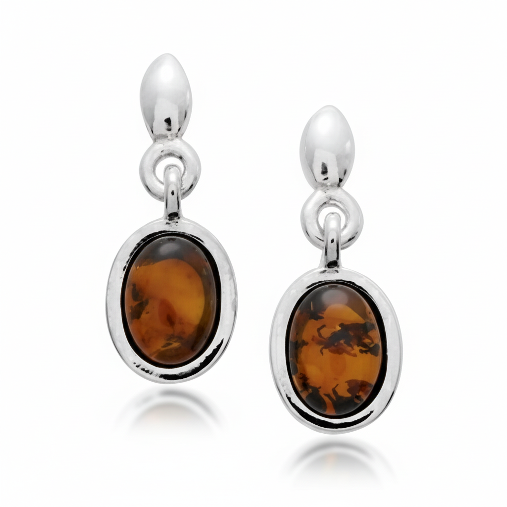 Boucles d'oreilles Pendantes Argent Rhodié - Boucles d'oreilles