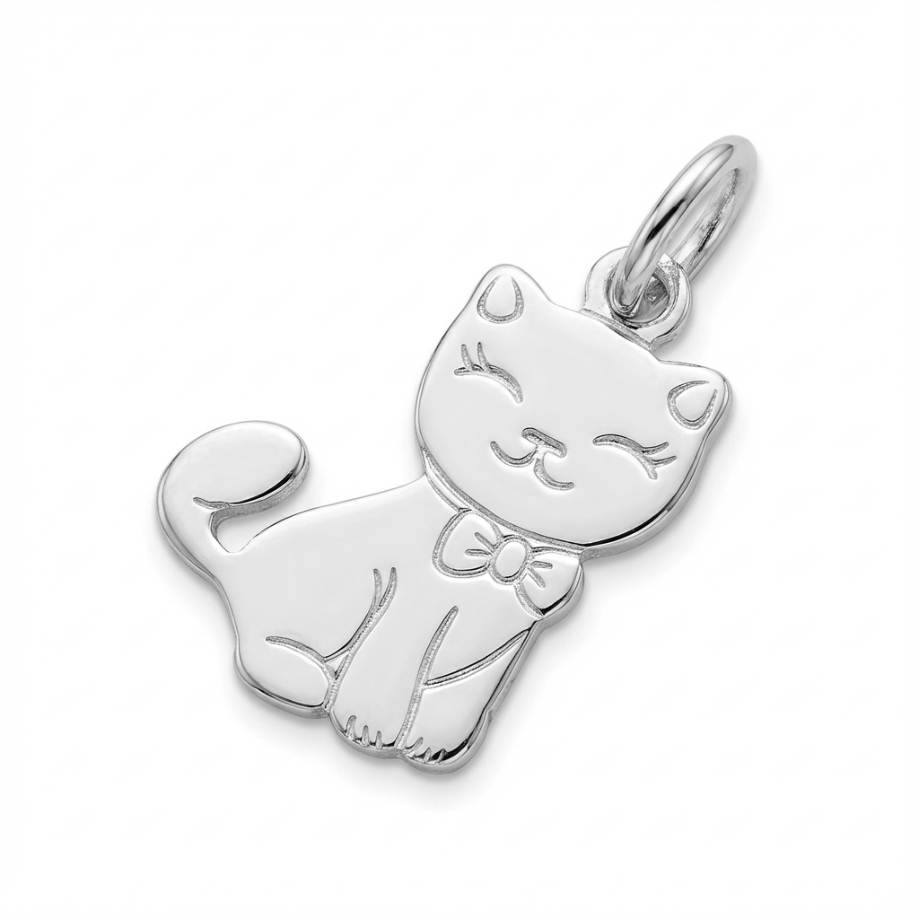 Pendentif Fille Argent Rhodié Figuratif - Pendentif