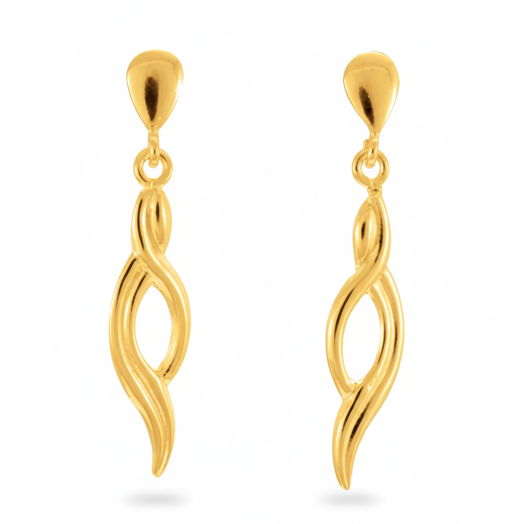 Boucles d'oreilles Pendantes Plaqué Or - Boucles d'oreilles