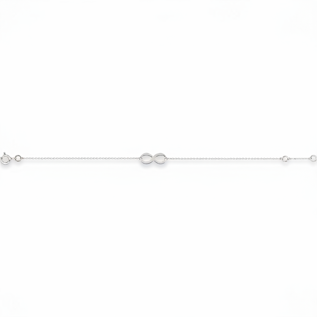 Bracelet Or Blanc 18k Infini
