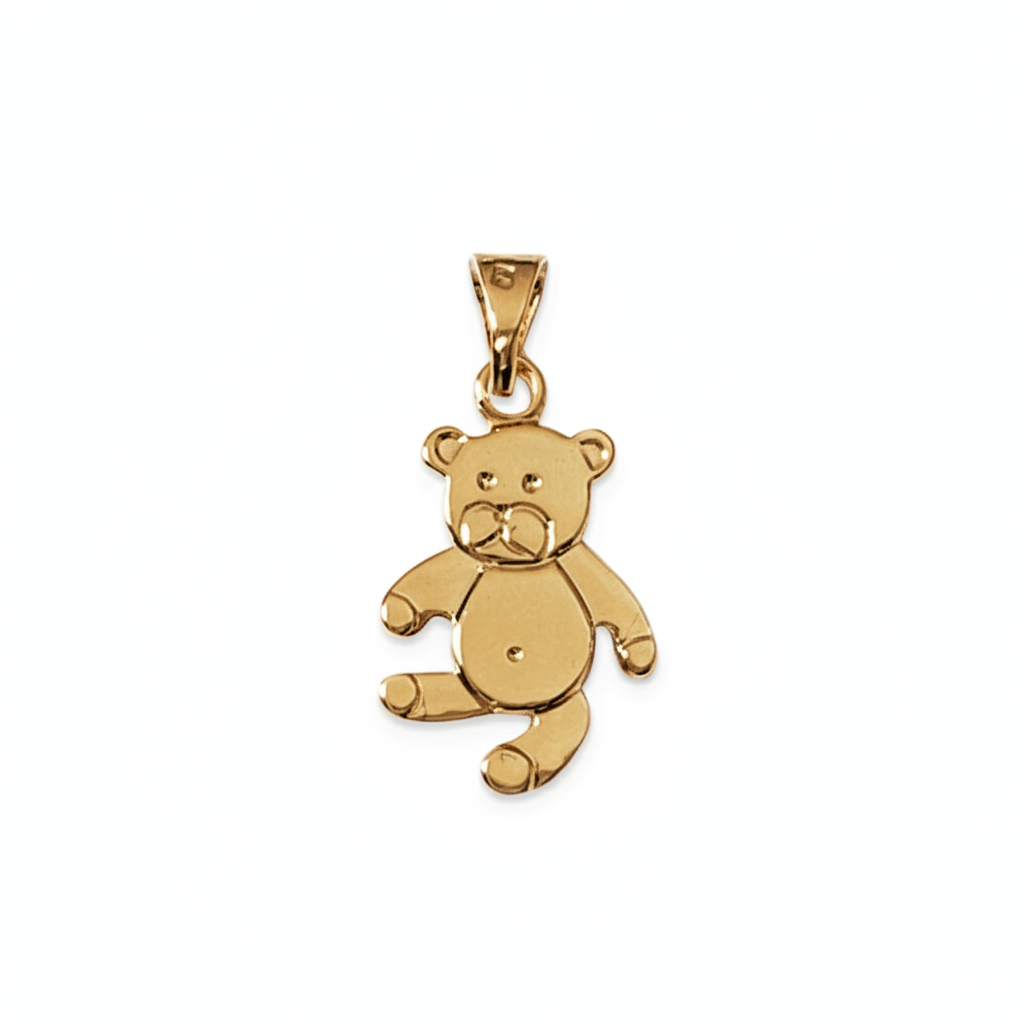 Pendentif Fille Plaqué Or Nounours - Pendentif