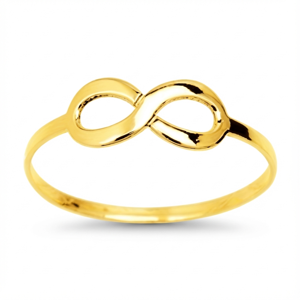 Bague Plaqué Or Infini - Bague