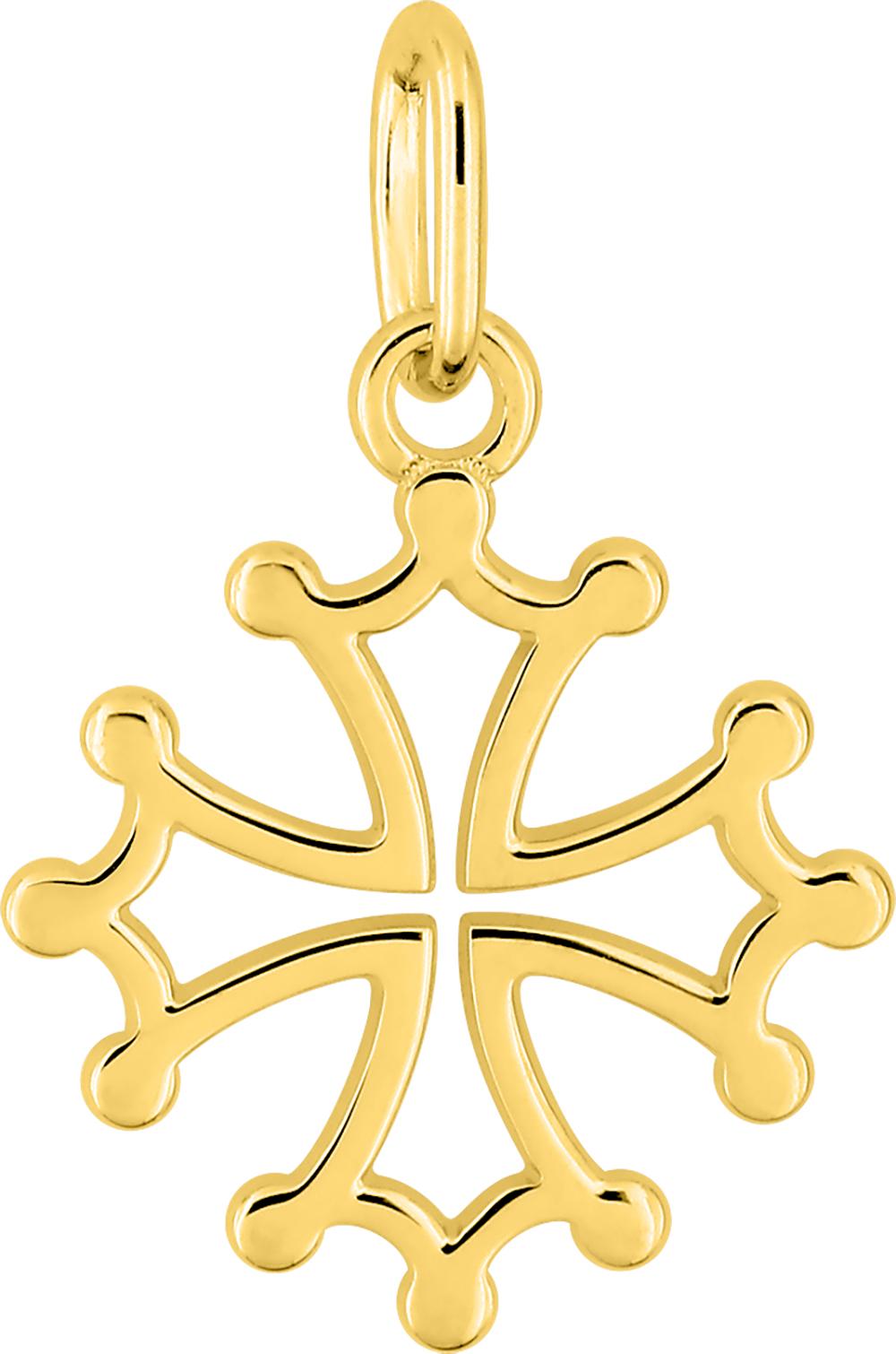 Pendentif Or 18k Croix Occitane