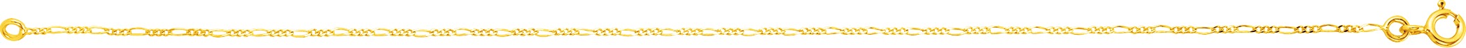 Chaîne Or figaro Largeur 1mm