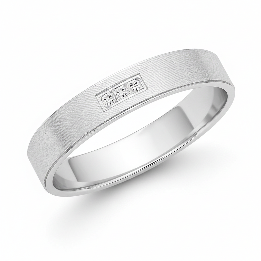 Alliance Or Blanc 18k - Bague