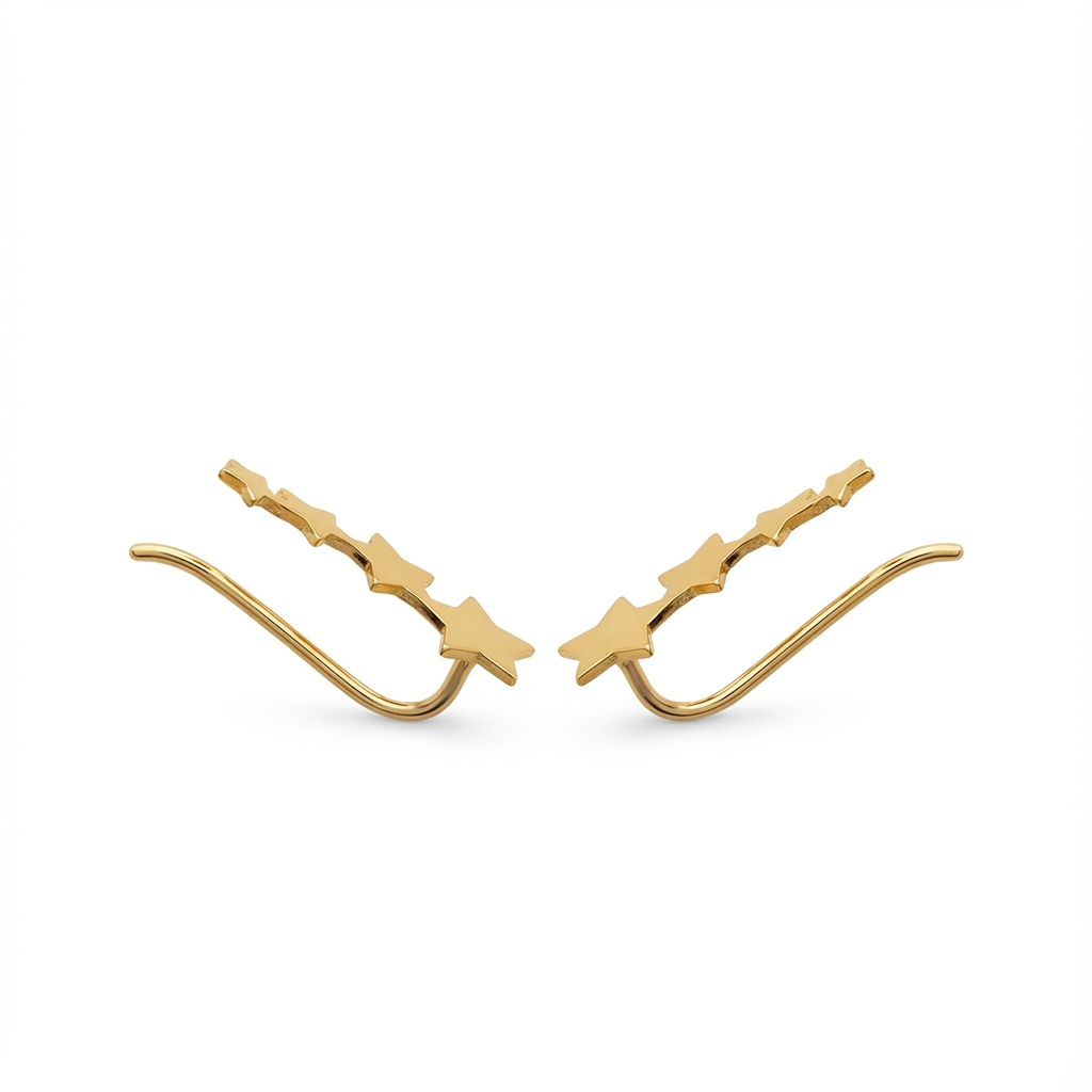 Boucles d'oreilles Plaqué Or Étoile