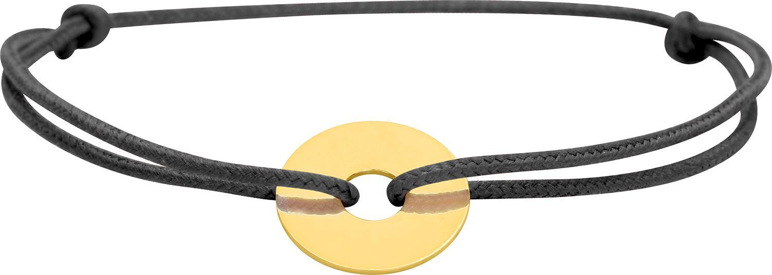 Bracelet Cordon Or noir Largeur 12mm Donuts - Bracelet