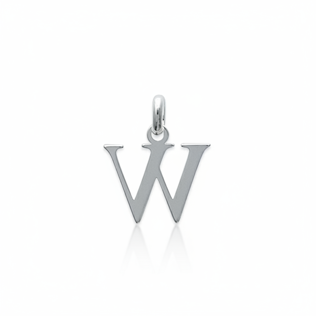 Pendentif Argent Lettre W
