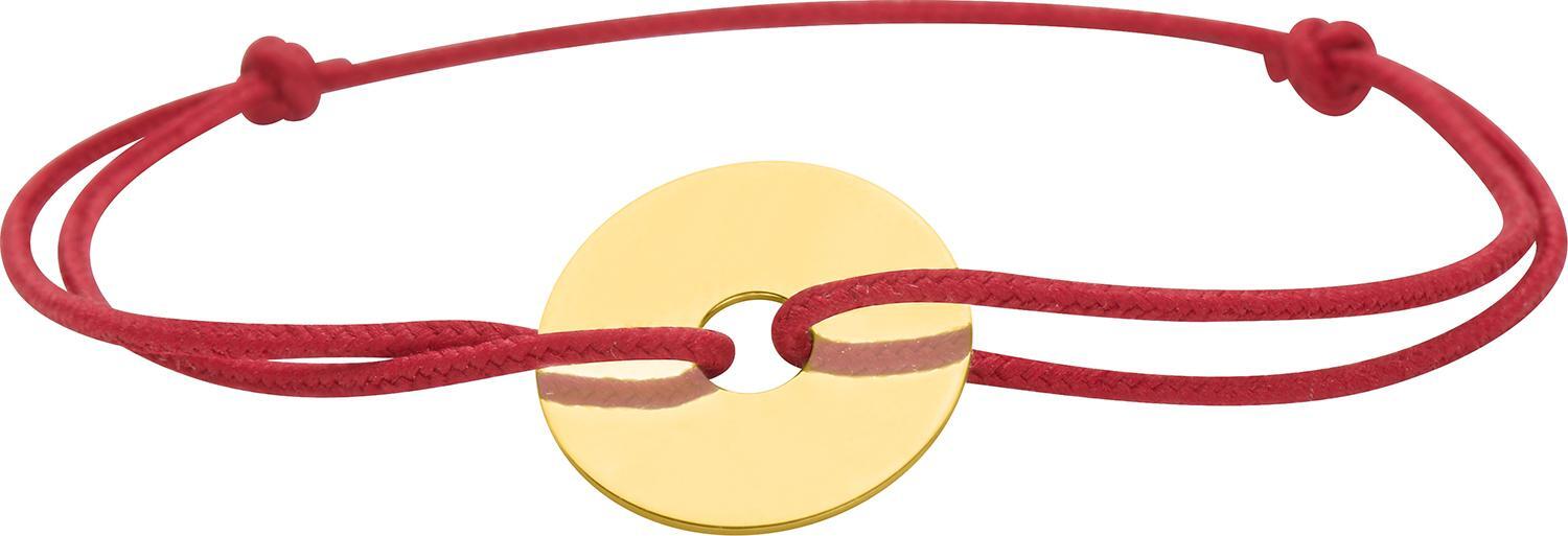 Bracelet Cordon Or rouge Largeur 15mm Donuts - Bracelet