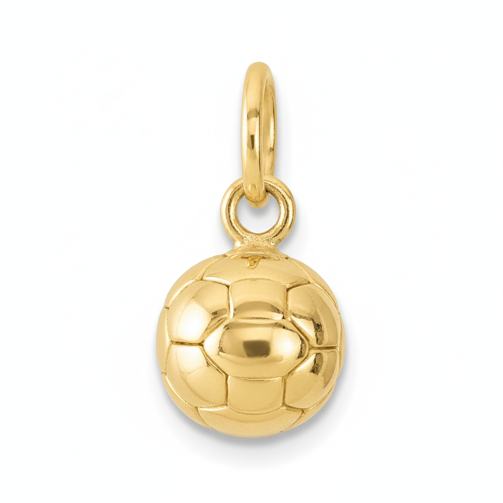 Pendentif Homme Plaqué Or Football