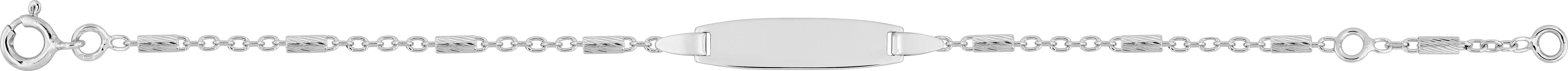 Gourmette Argent Rhodié - Bracelet