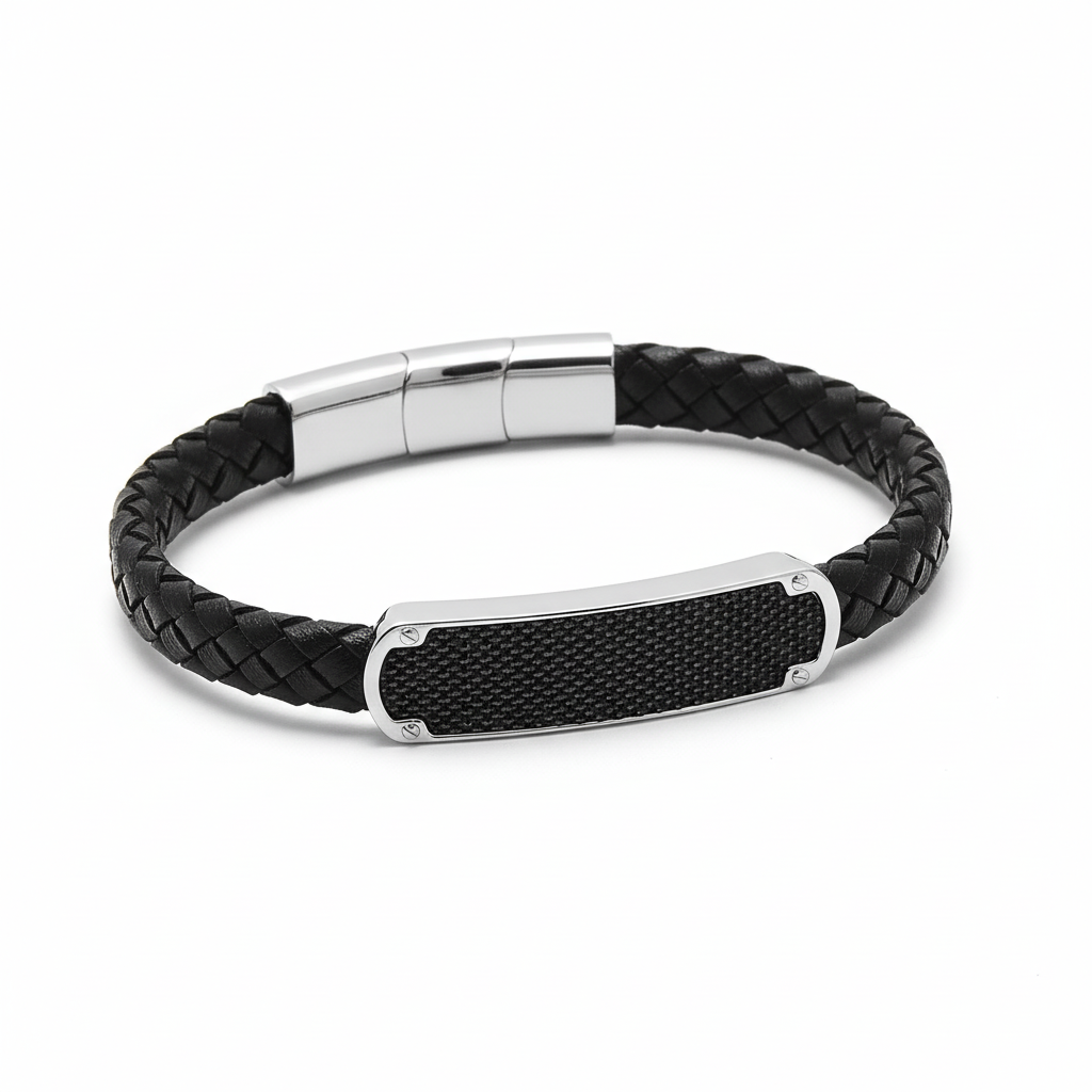 Bracelet Homme Acier IP noir