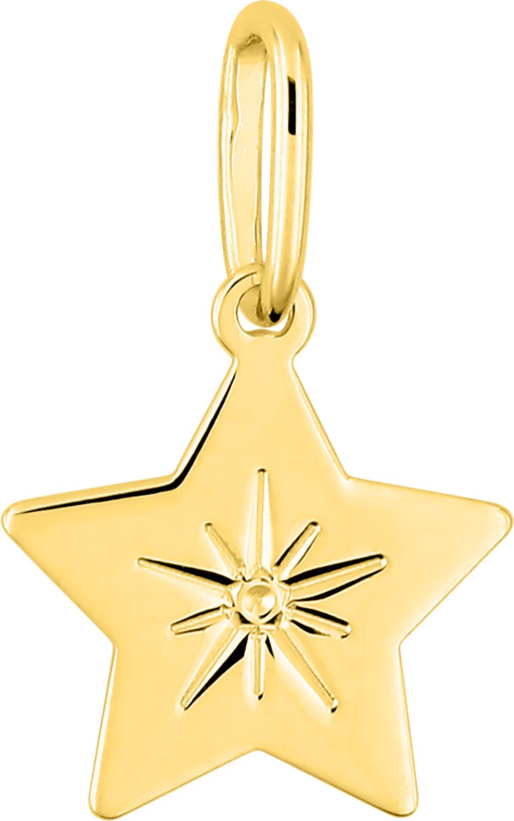 Pendentif Or 18k Étoile Soleil