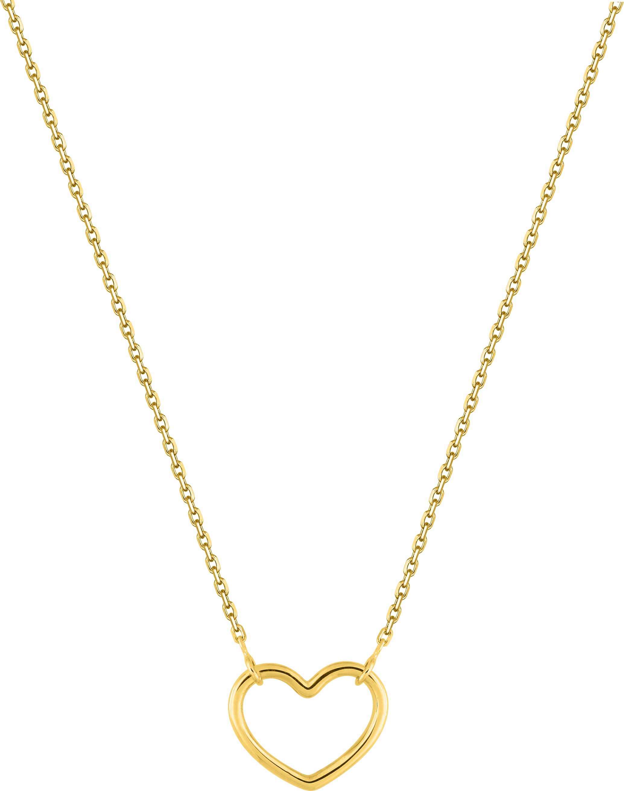 Collier Or 18k Longueur 40cm Coeur