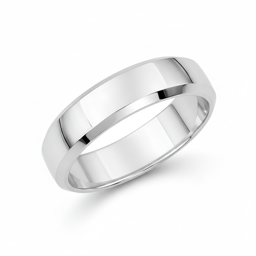 Alliance Or Blanc Largeur 5mm - Bague