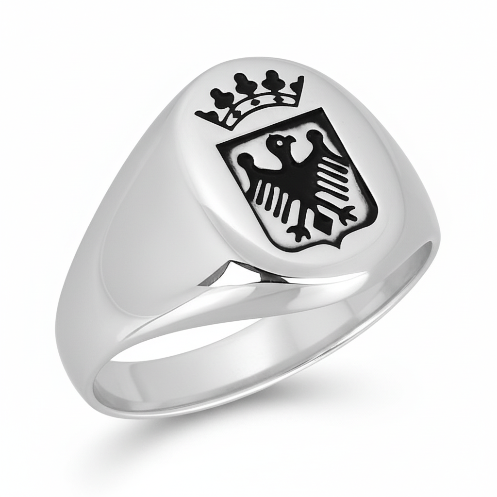Chevalière Argent Rhodié - Bague