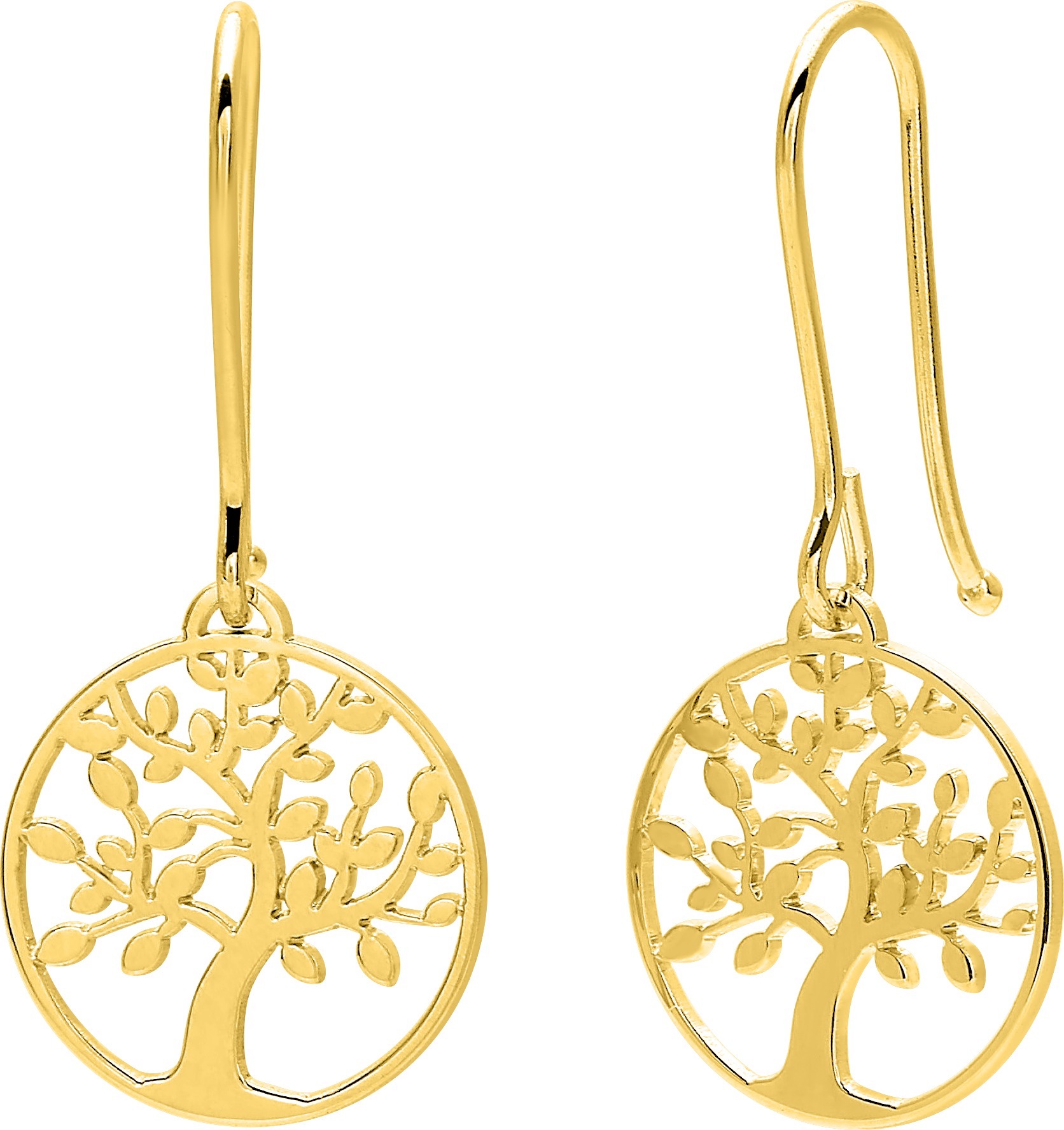 Boucles d'oreilles Or 18k Arbre de Vie