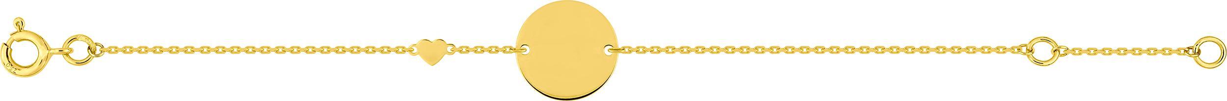 Gourmette Or 18k Coeur