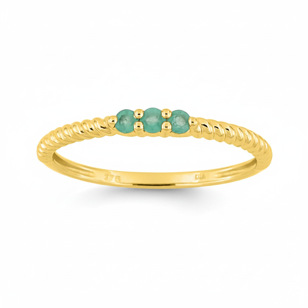 Bague Or Emeraude