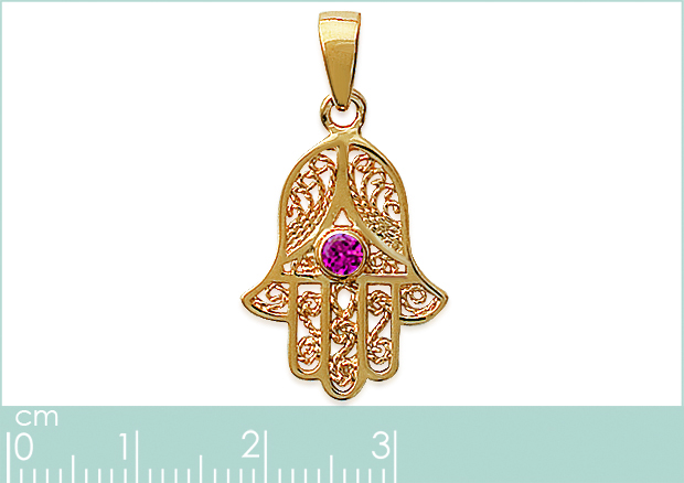 Pendentif Plaqué Or Main de Fatma