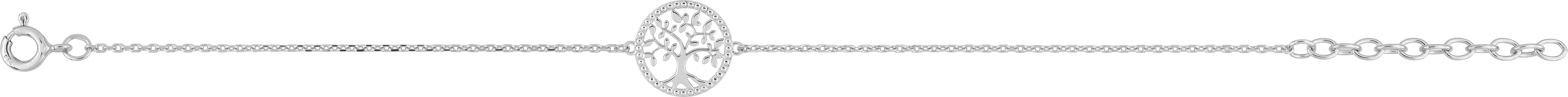 Bracelet Argent Rhodié Longueur 16cm Arbre de Vie