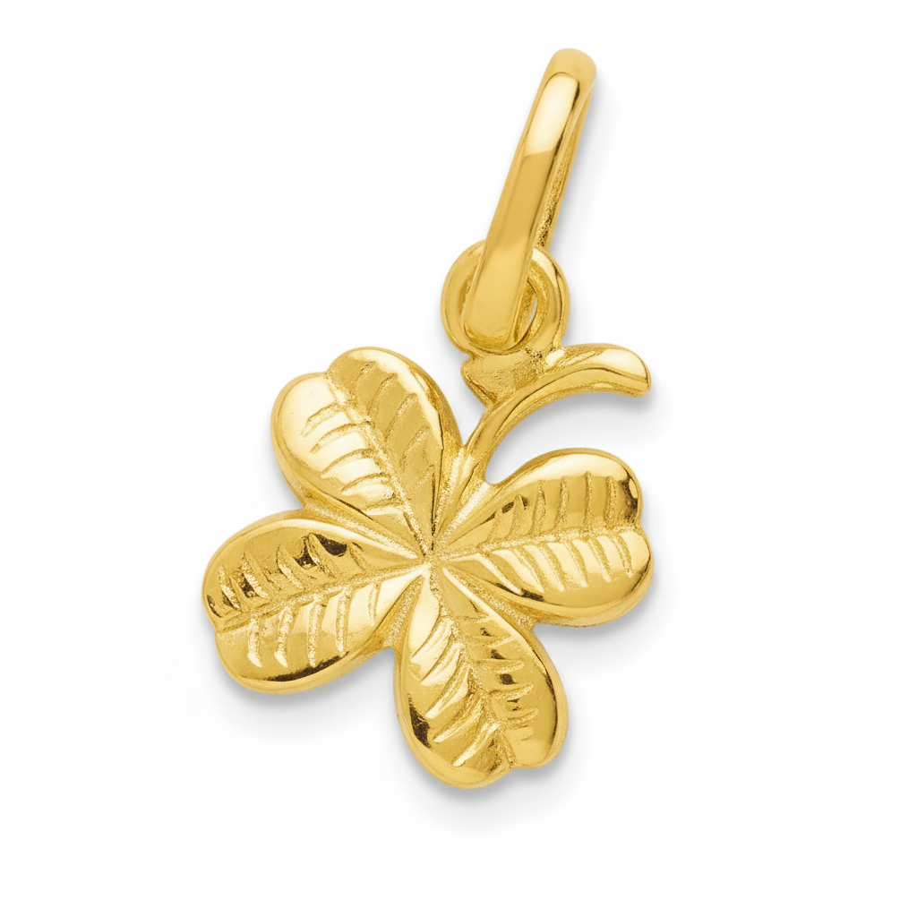 Pendentif Plaqué Or Trèfle
