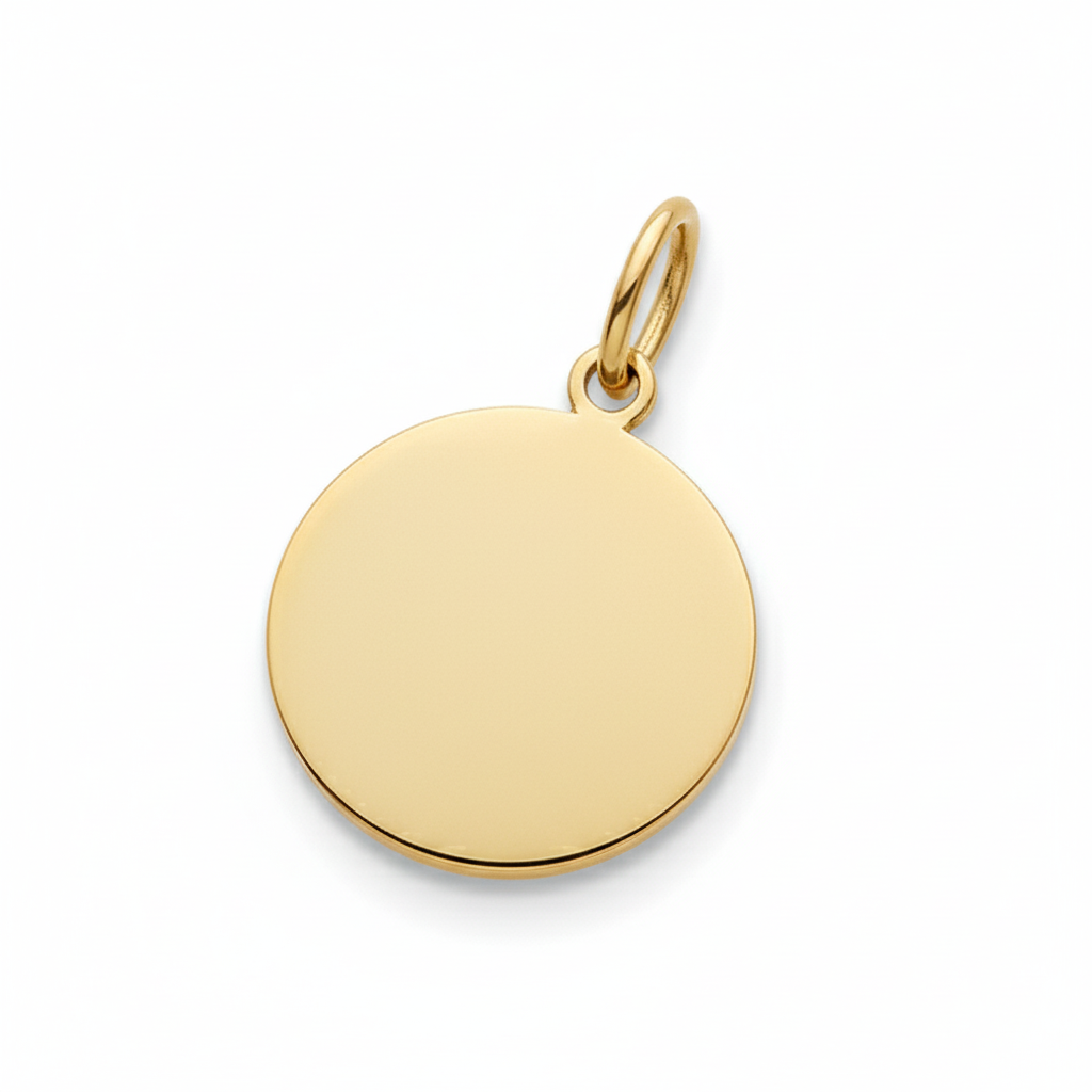 Pendentif Médaille Plaqué Or