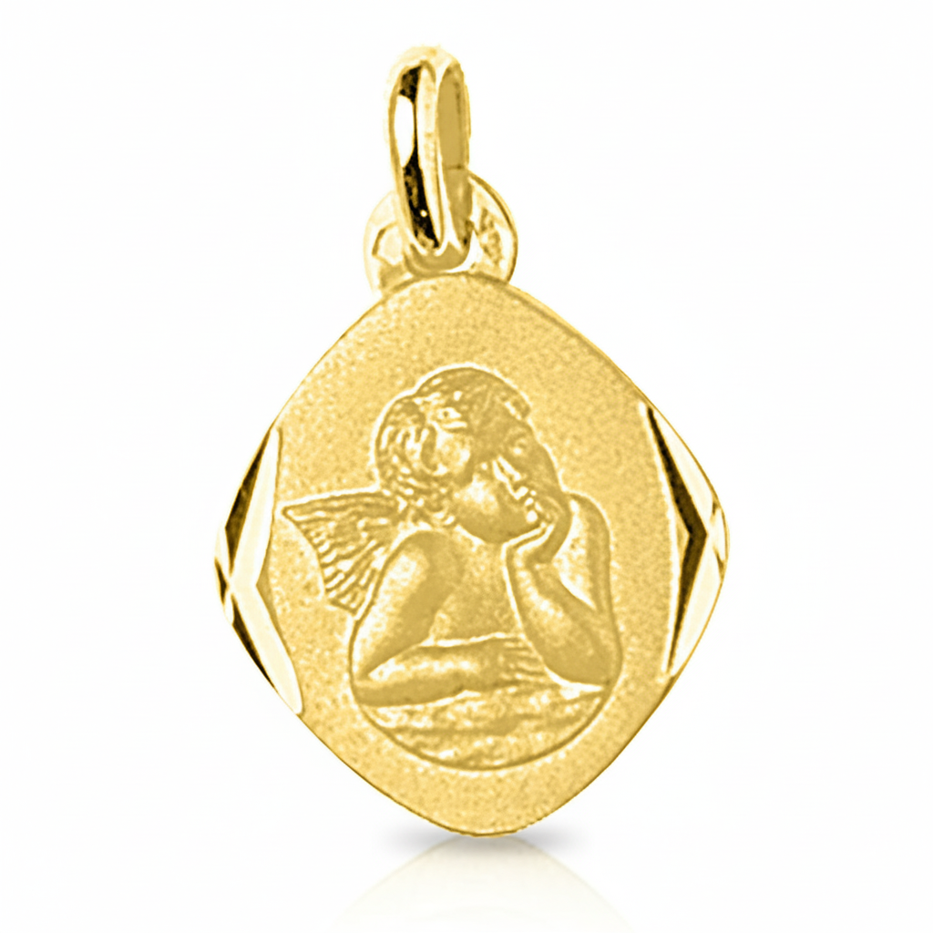 Pendentif Médaille Or 18k Ange de Raphaël