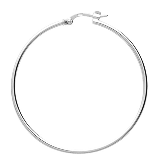 Boucles d'oreilles Créoles Argent Diamètre 35mm - Boucles d'oreilles