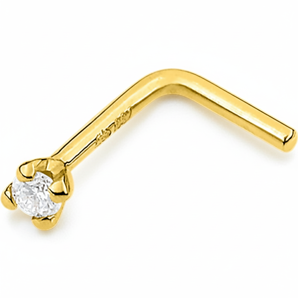 Piercing Nez Or 18k Diamant - Piercing