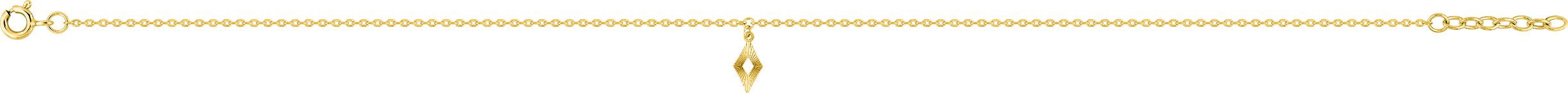Chaîne cheville Plaqué Or Longueur 24cm