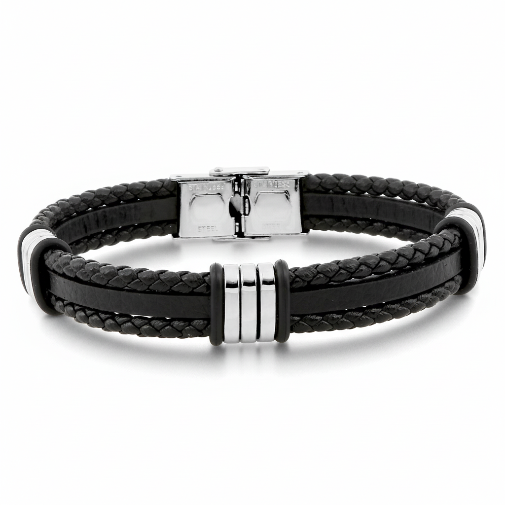 Bracelet Homme Acier Longueur 20cm - Bracelet