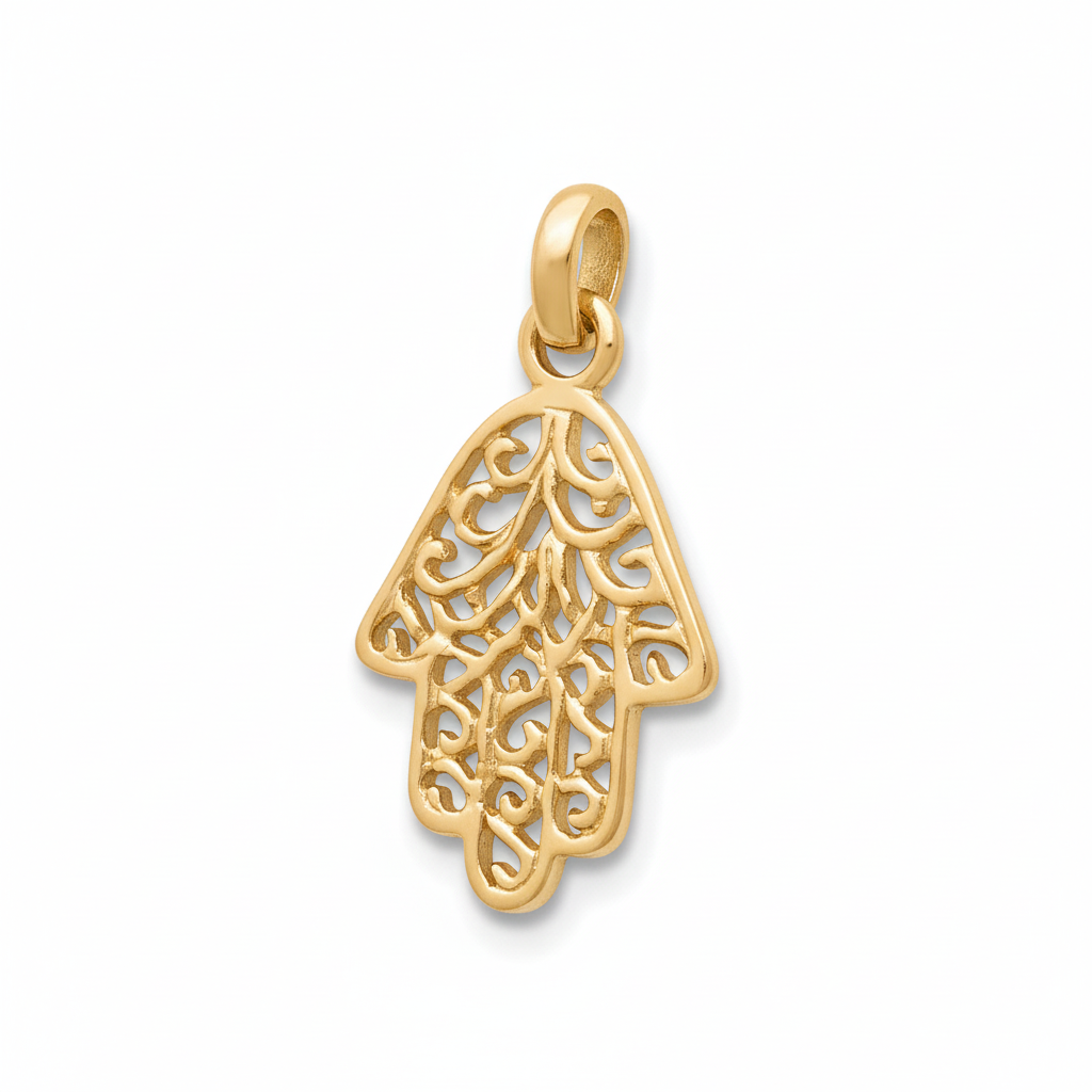 Pendentif Plaqué Or Main de Fatma