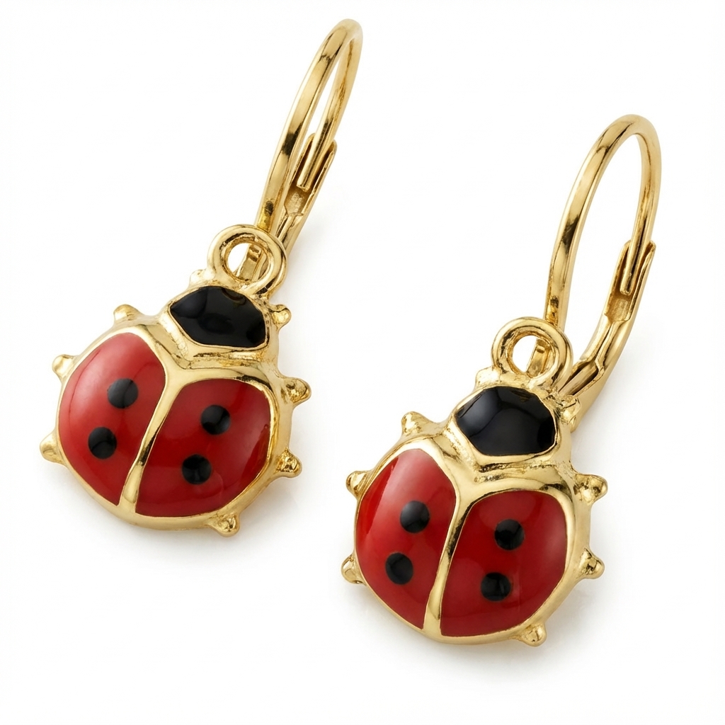Boucles d'oreilles Pendantes Or 18k Coccinelle