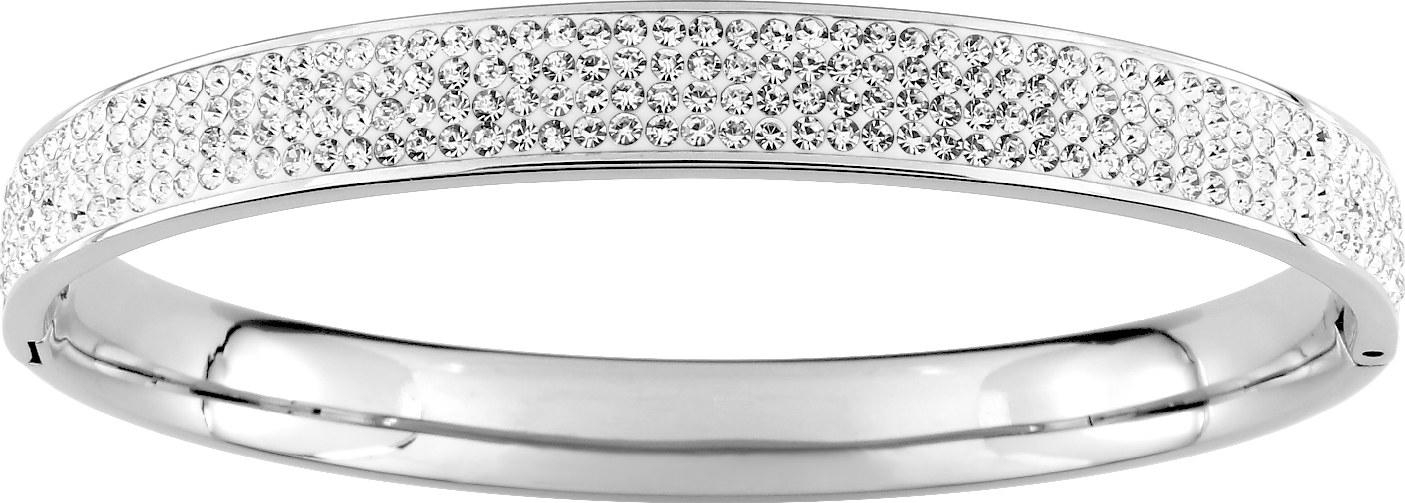 Bracelet Acier Cristal Blanc