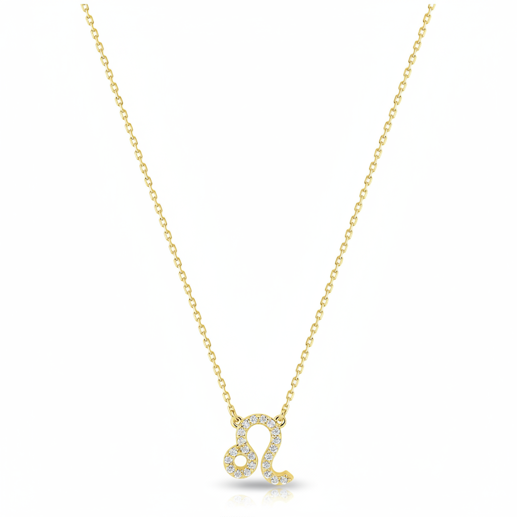 Collier Or 18k Longueur 40cm Zirconium Lion